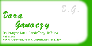 dora ganoczy business card